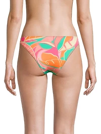 Isla Palm-Print Bikini Bottom