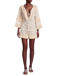 Ari Chevron Cover-Up Top