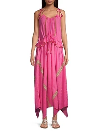 Alma Tassel Cover-Up Maxi Dress