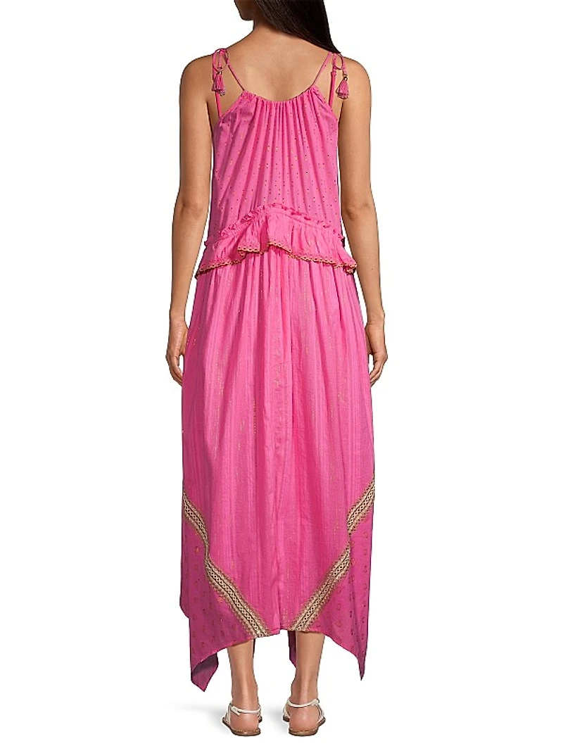 Alma Tassel Cover-Up Maxi Dress