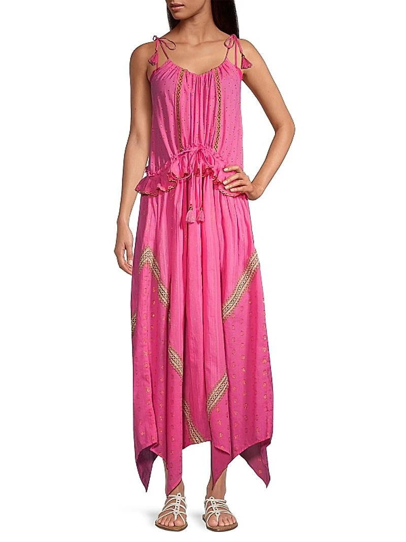Alma Tassel Cover-Up Maxi Dress