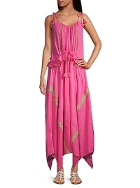 Alma Tassel Cover-Up Maxi Dress