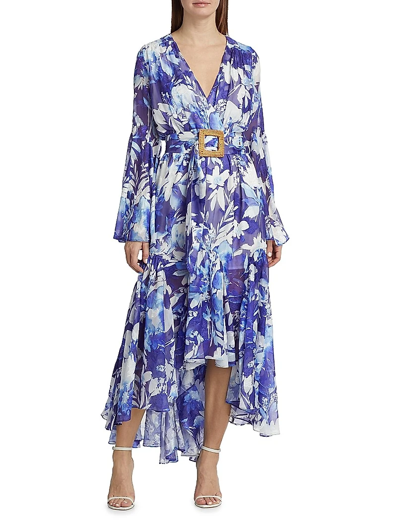 Mendes Floral Geogrette Maxi Dress