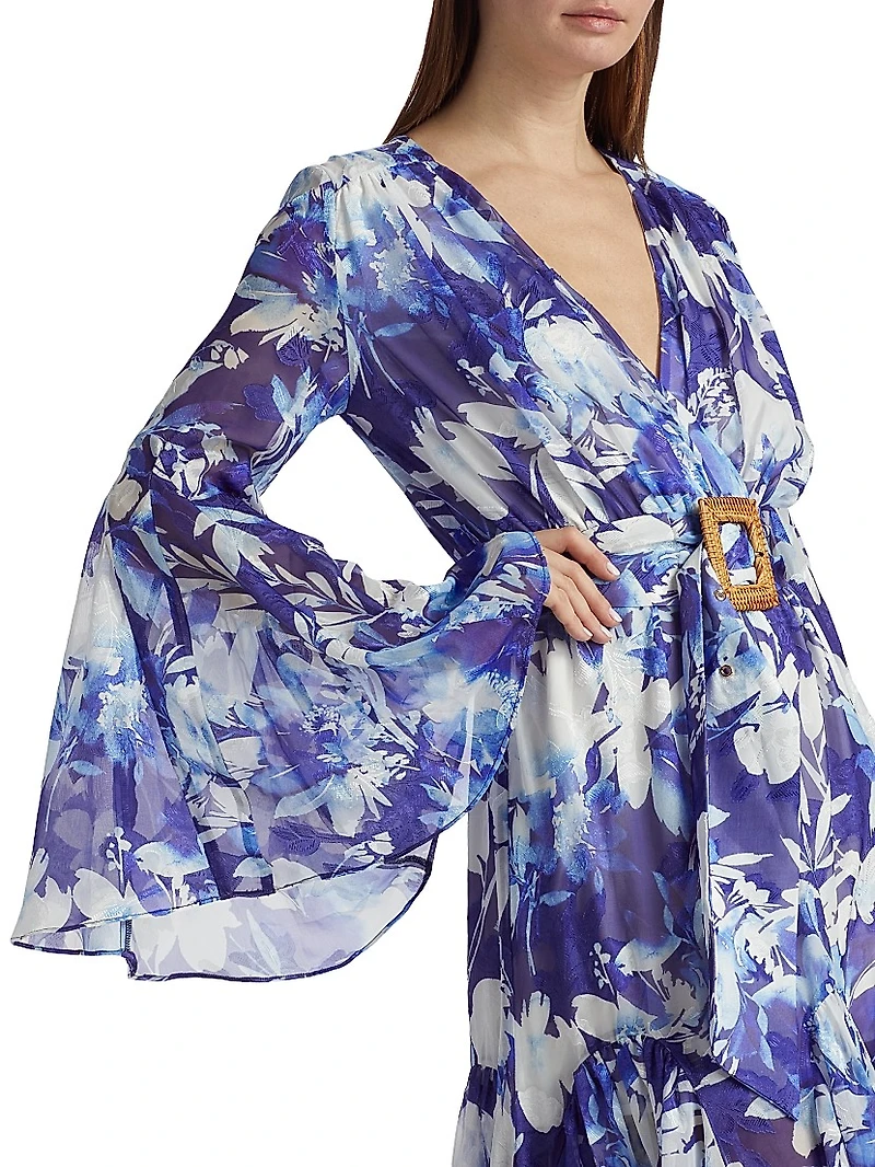 Mendes Floral Geogrette Maxi Dress