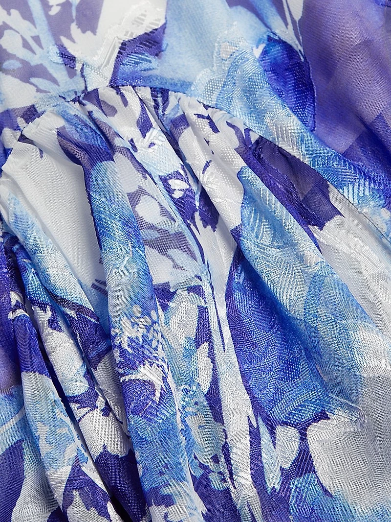 Mendes Floral Geogrette Maxi Dress