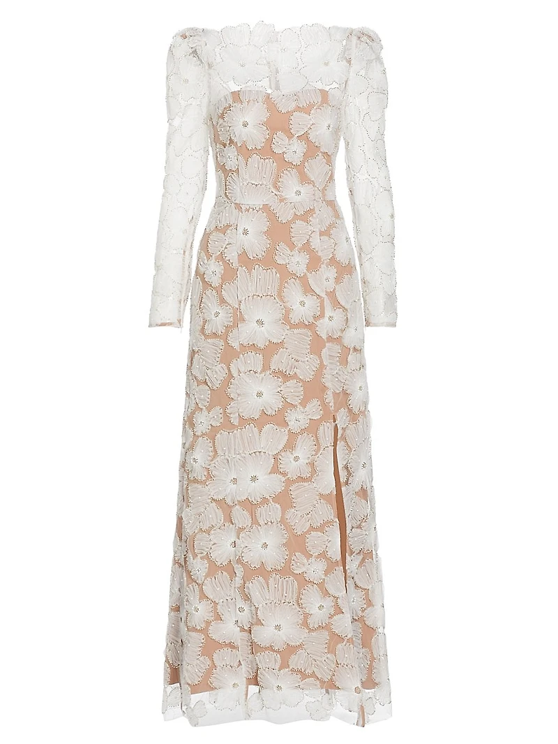 The New Bride Darcy Embellished Mesh Gown