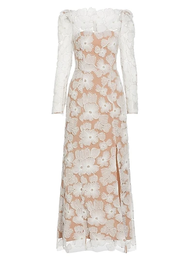 The New Bride Darcy Embellished Mesh Gown