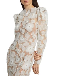 The New Bride Darcy Embellished Mesh Gown