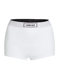 Culotte High-Waisted Rib-Knit Boyshort