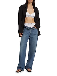 Culotte High-Waisted Rib-Knit Boyshort