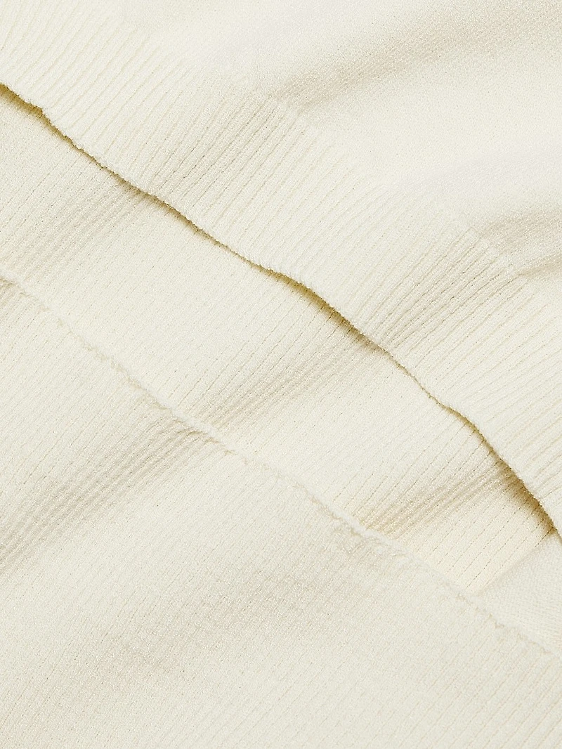 Lip Appliqué Cut-Out Top