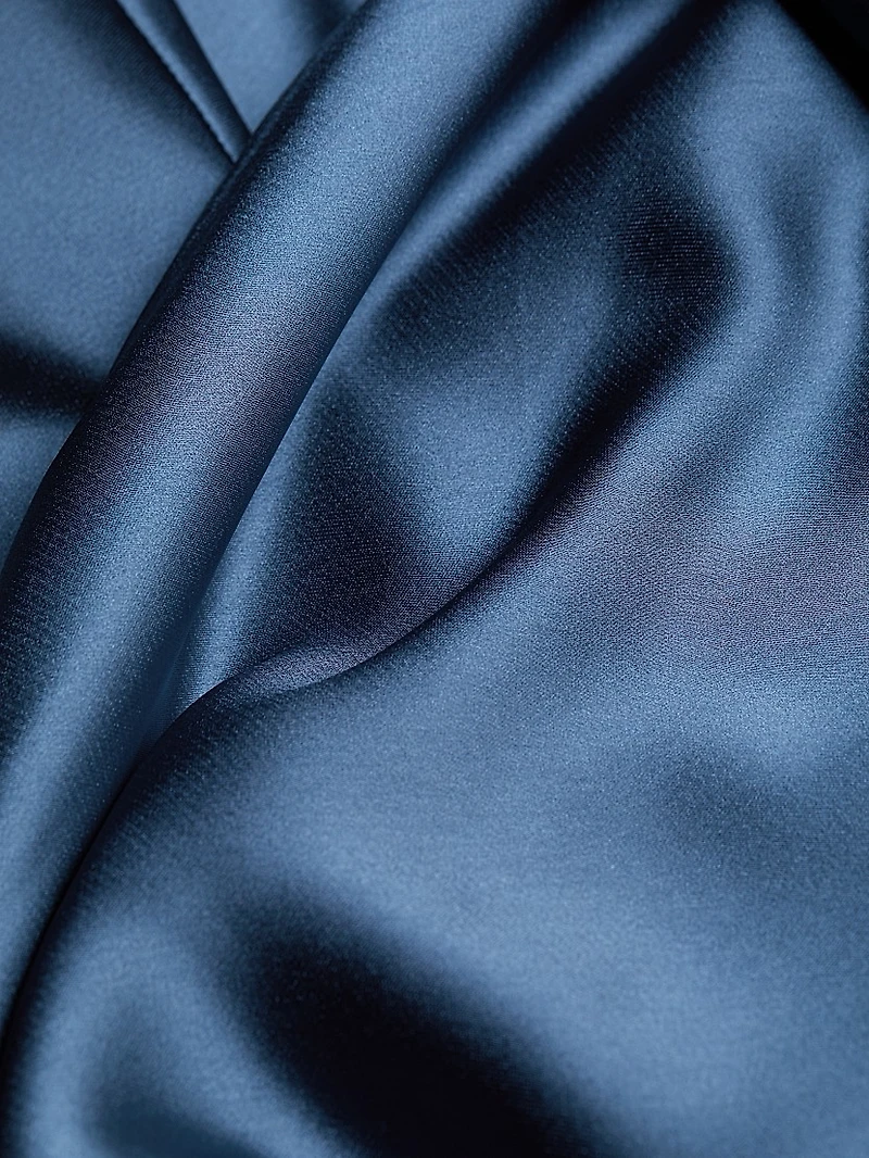 Draped Satin Gown