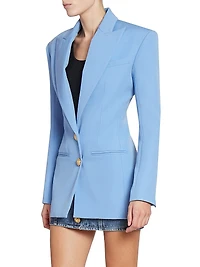 Wool Single-Breasted Blazer