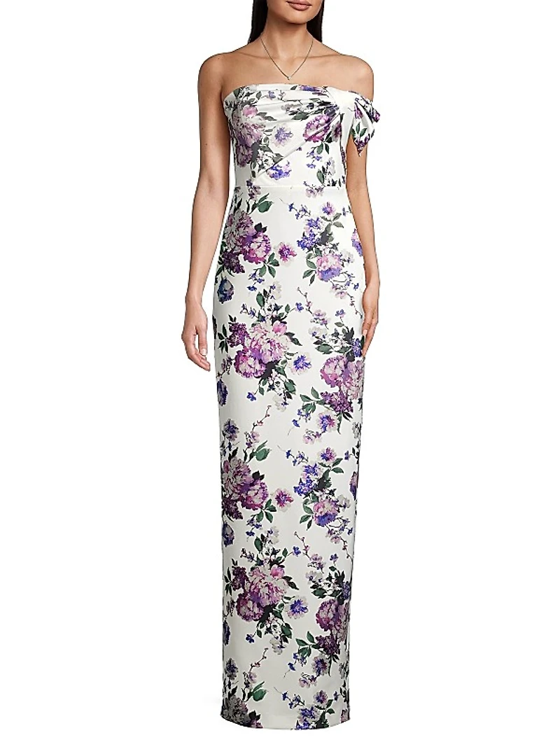 Eve Divina Floral Column Gown
