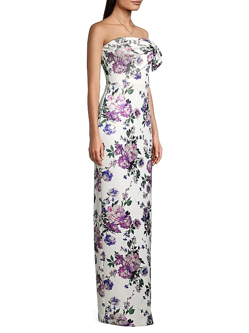 Eve Divina Floral Column Gown