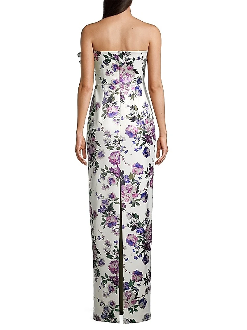 Eve Divina Floral Column Gown