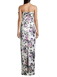 Eve Divina Floral Column Gown