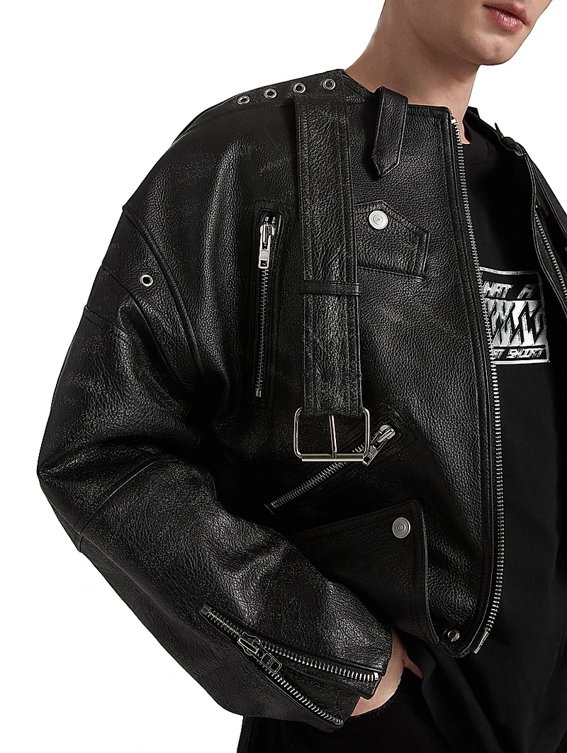 Leather Biker Jacket