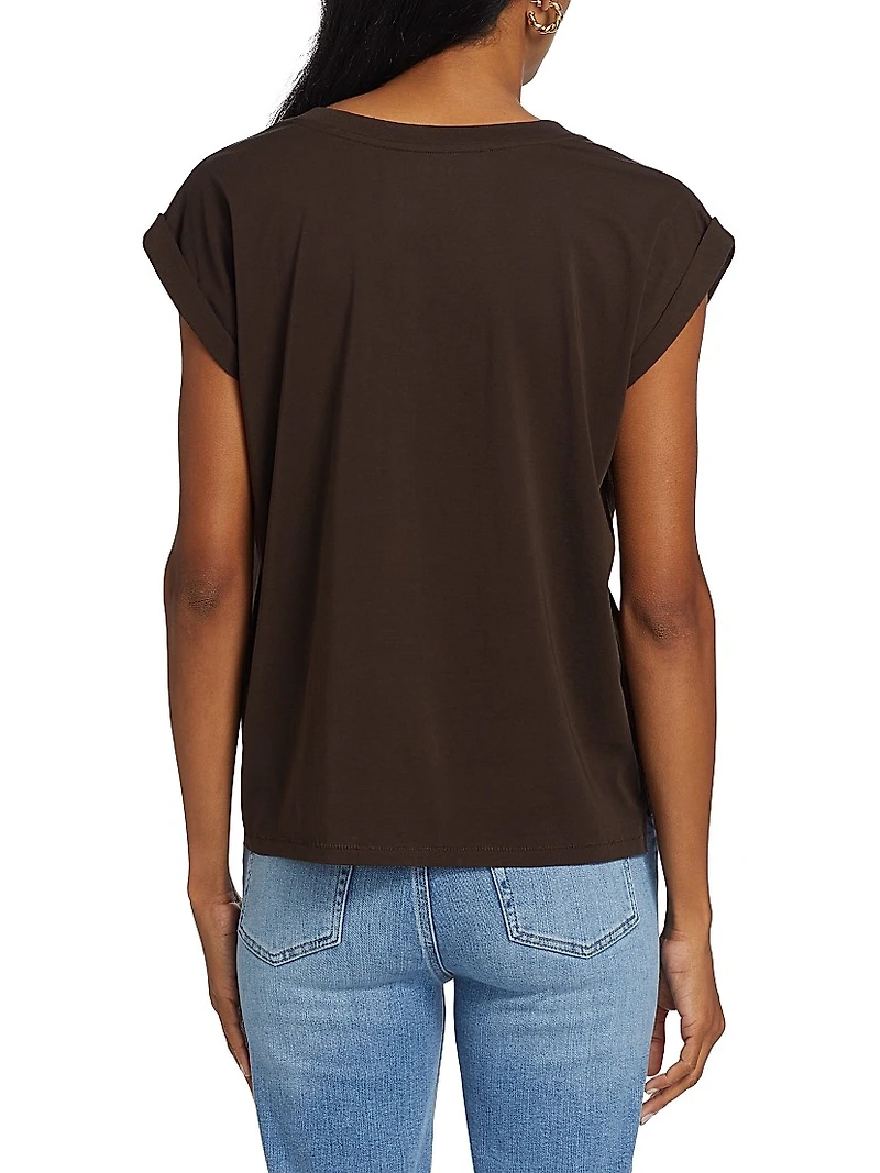 Cotton V-Neck T-Shirt