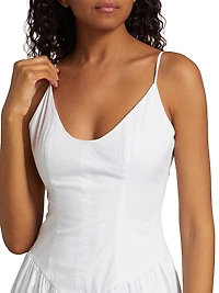 Dena Drop-Waist Midi-Dress