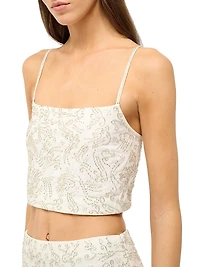 Fermo Beaded Crop Top