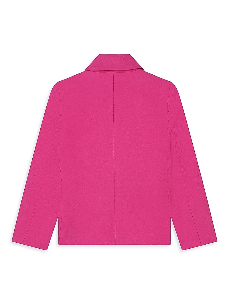Little Girl's & Linen-Blend Suit Jacket