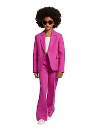 Little Girl's & Linen-Blend Suit Jacket