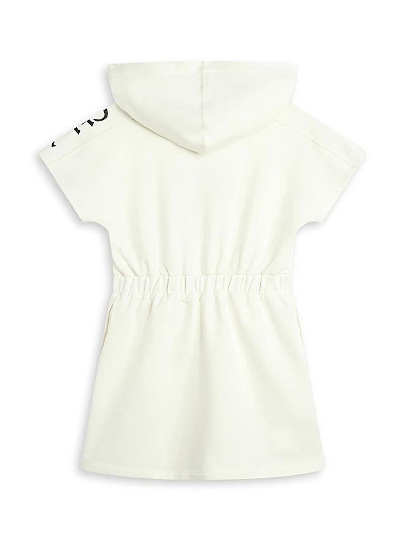 Little Girl's & Girl's Graphic Sweatshirt Hooded Dress
