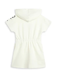 Little Girl's & Girl's Graphic Sweatshirt Hooded Dress