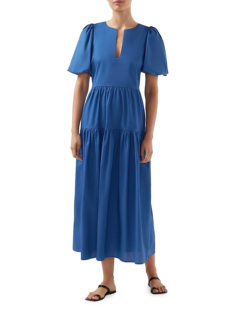 Mira Tiered Midi Dress