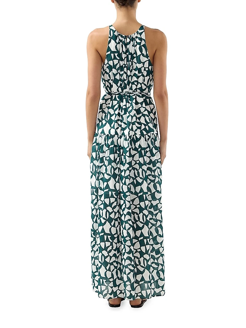 Giovanna Geometric Maxi Dress