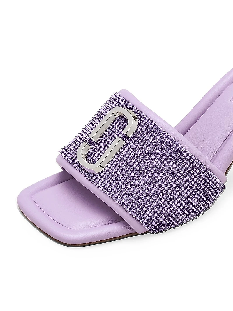 65MM The Rhinestone J Marc Heeled Sandal