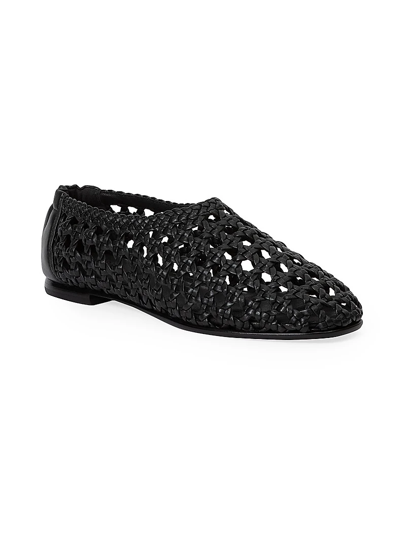Eden Woven Leather Flats