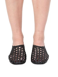 Eden Woven Leather Flats