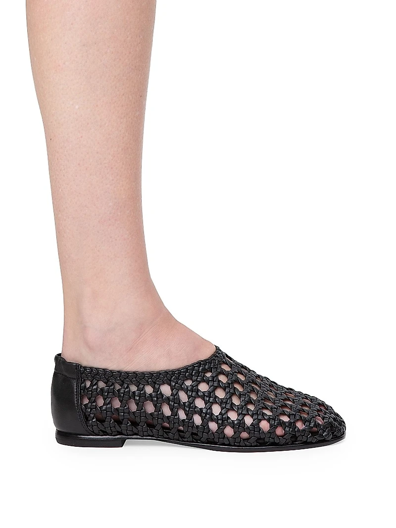 Eden Woven Leather Flats