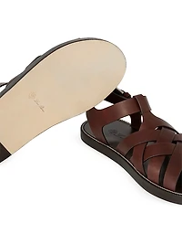 Kumihimo Leather Sandals