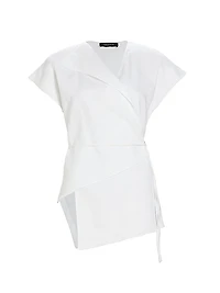 Asymmetric Linen Top