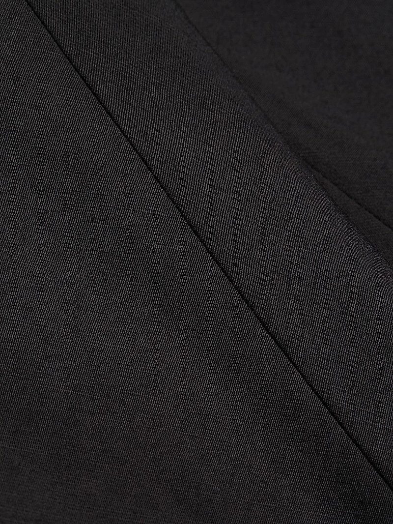 Cotton-Blend Straight-Leg Pants