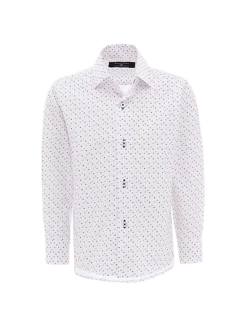 Little Boy's & Circle Print Dress Shirt