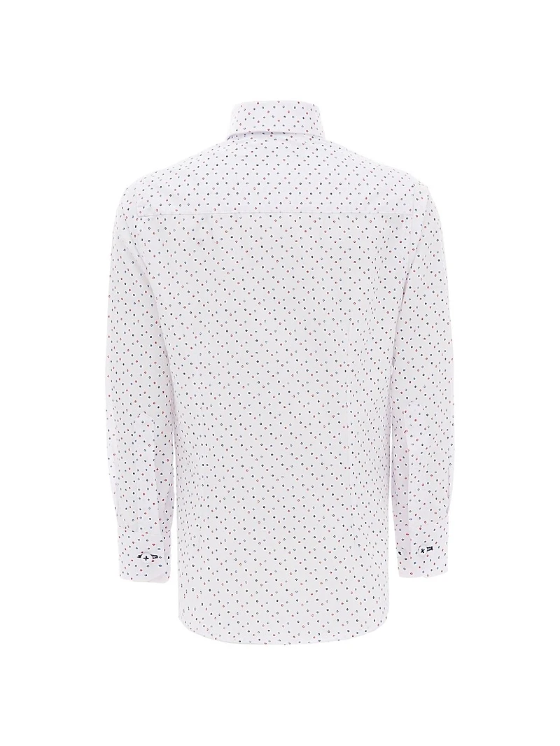 Little Boy's & Circle Print Dress Shirt