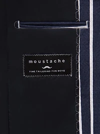 Little Boy's & Striped Peak Lapel Blazer