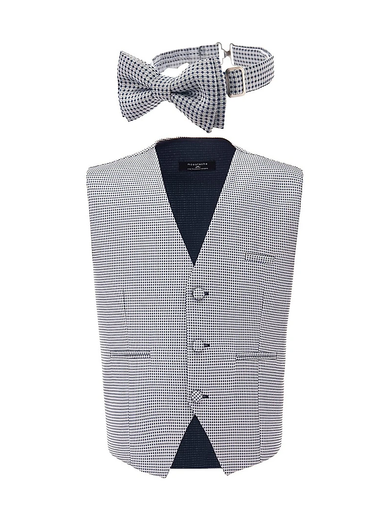 Little Boy's & Pin Vest Bow-Tie