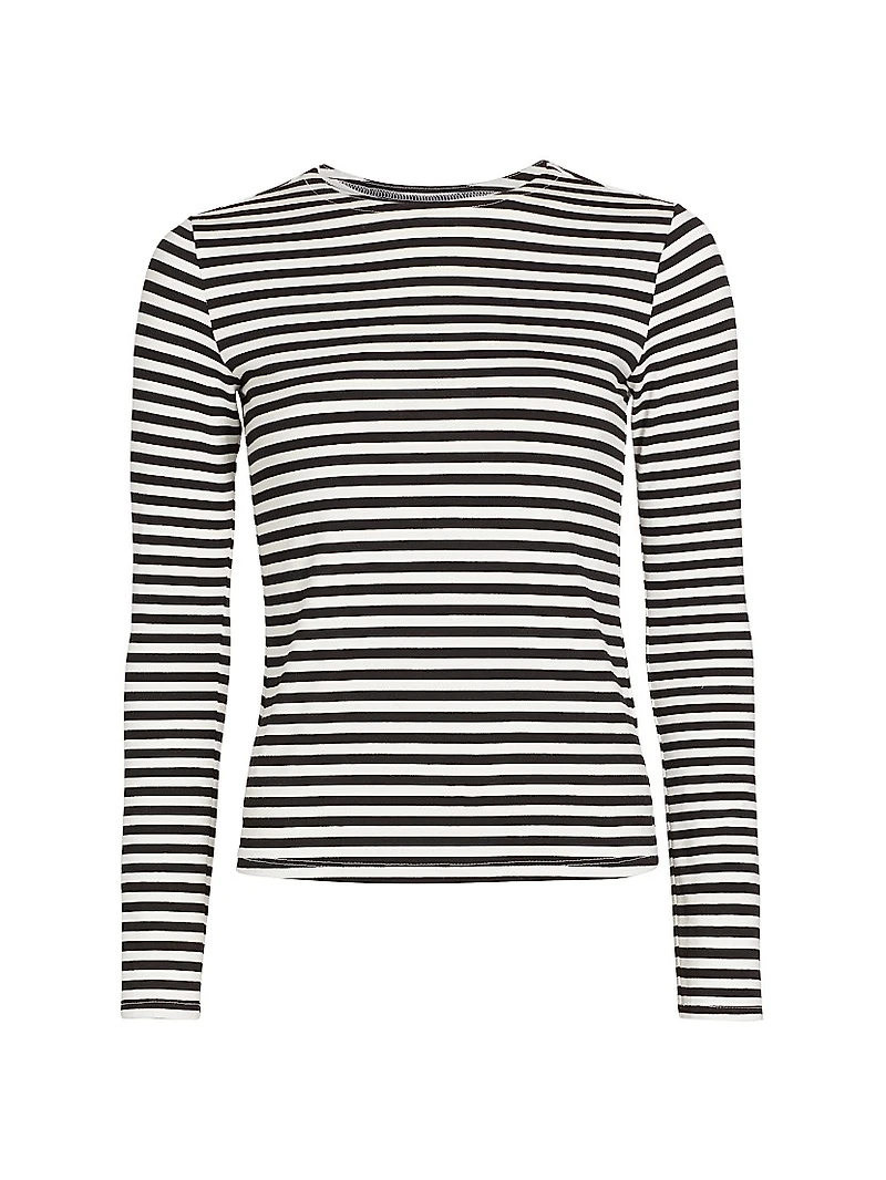 Tess Striped Crewneck Top