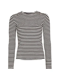 Tess Striped Crewneck Top