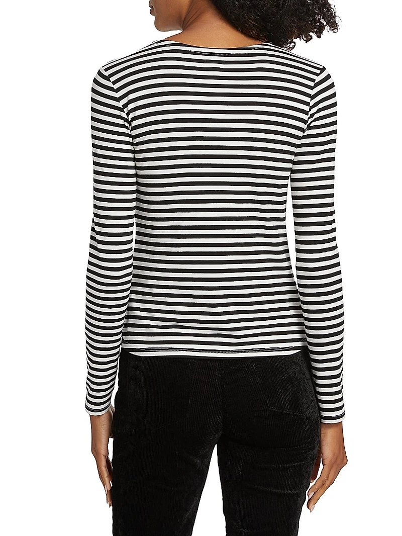 Tess Striped Crewneck Top