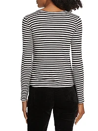 Tess Striped Crewneck Top