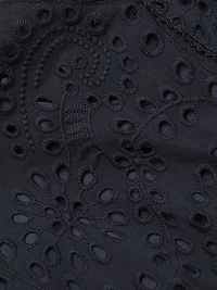 Liza Eyelet Midi-Dress