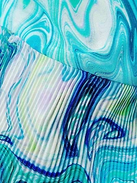 Samara Marbled Chiffon Minidress