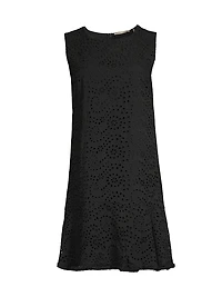 Leora Cotton Eyelet Shift Dress