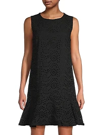 Leora Cotton Eyelet Shift Dress